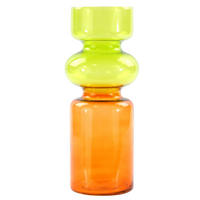 VASE Multicolor orange-gelb - Gelb, Glas (28cm) - FURNARO