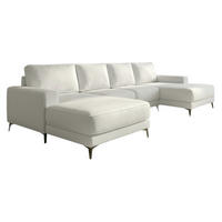 ECKSOFA VALTOR 320 cm x 185 cm – Stoff: ECO CAYENCE Weiss 1111 Farbe: Weiß - Weiß, Textil (320/185cm) - A&J MöbelLand