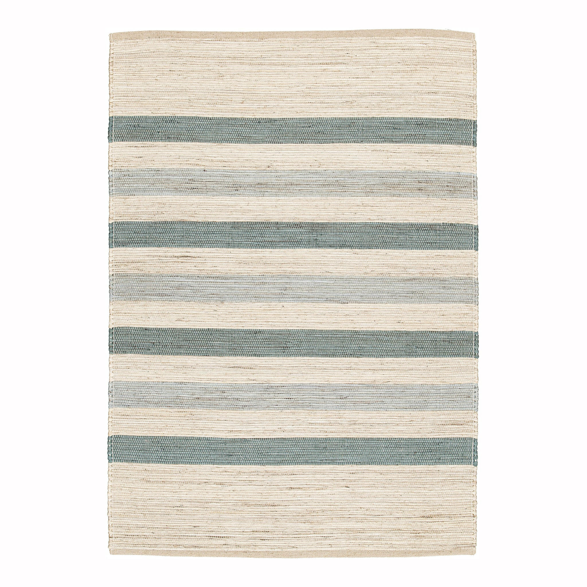 DESIGN-TEPPICH aus handgewebter Jute blau - Blau, Naturmaterialien (200/290cm) - AFK Living