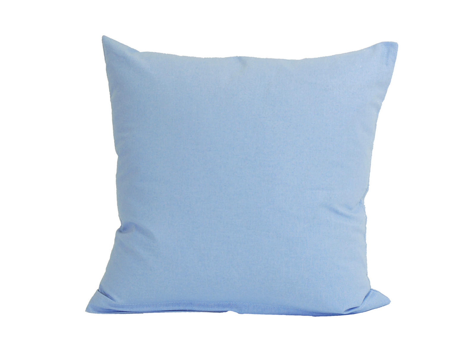 KISSENBEZUG Basic 100% Baumwolle hellblau 40/40 cm - Hellblau, Textil (40/40cm) - beties Heimtextil