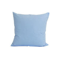 KISSENBEZUG Basic 100% Baumwolle hellblau 40/40 cm - Hellblau, Textil (40/40cm) - beties Heimtextil