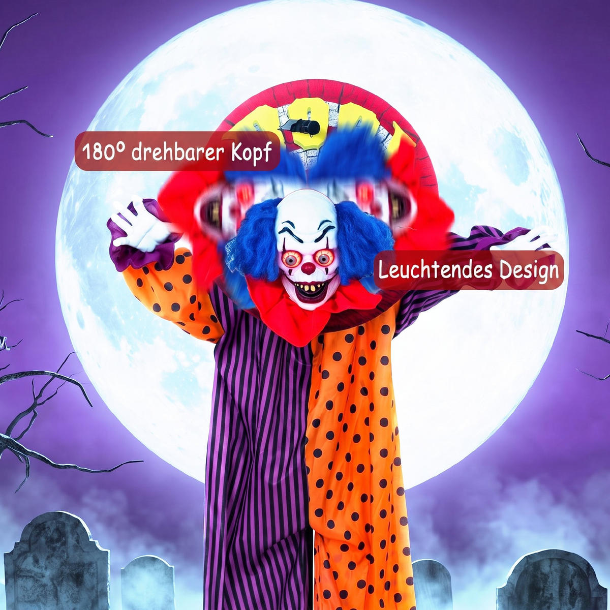 HALLOWEEN-DEKORATION Multicolor 70.0/25.0/167.0cm - Multicolor, Metall (25/167/70cm)