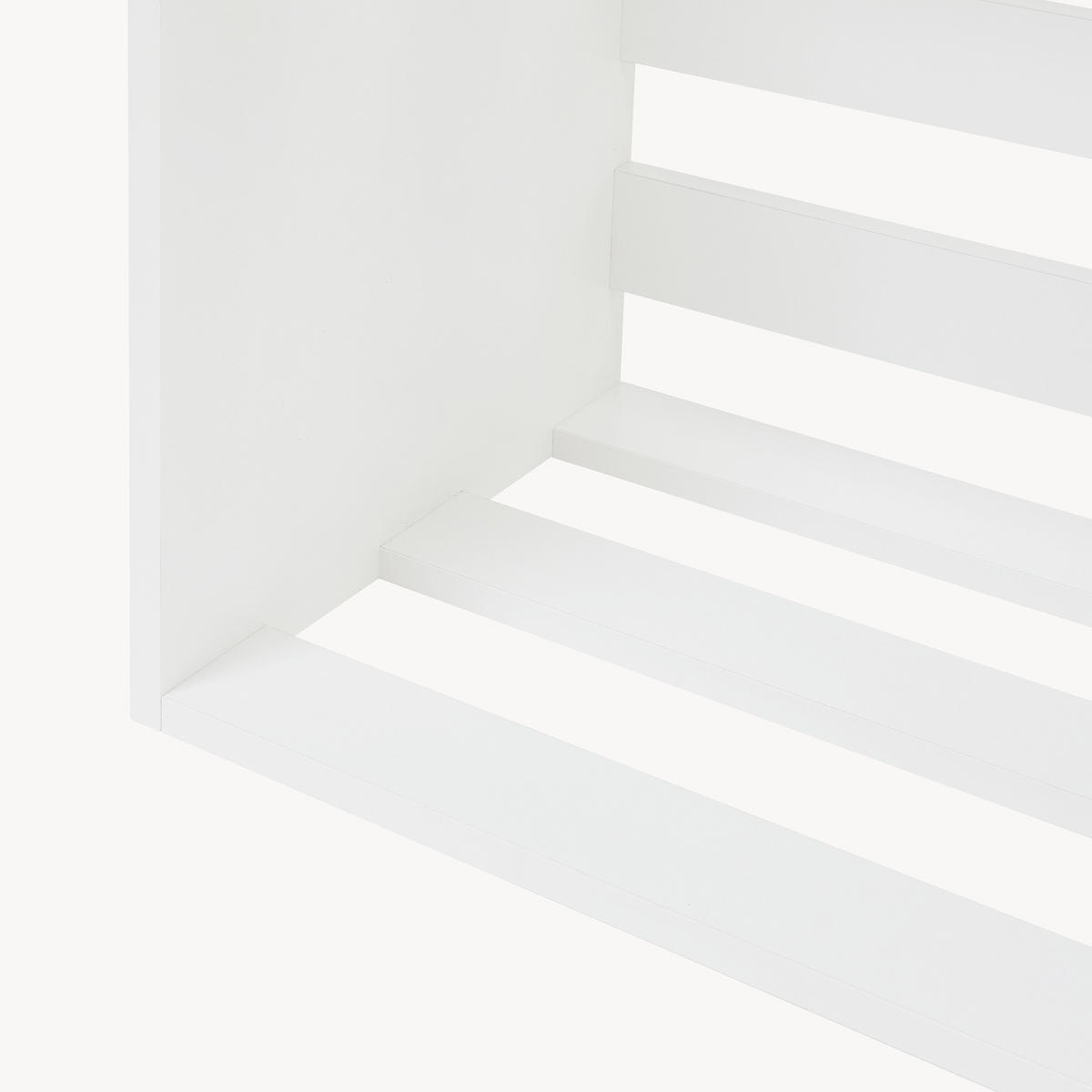 BEISTELLTISCH Rønde - Weiß, Holzwerkstoff (33/64/43cm) - [en.casa]