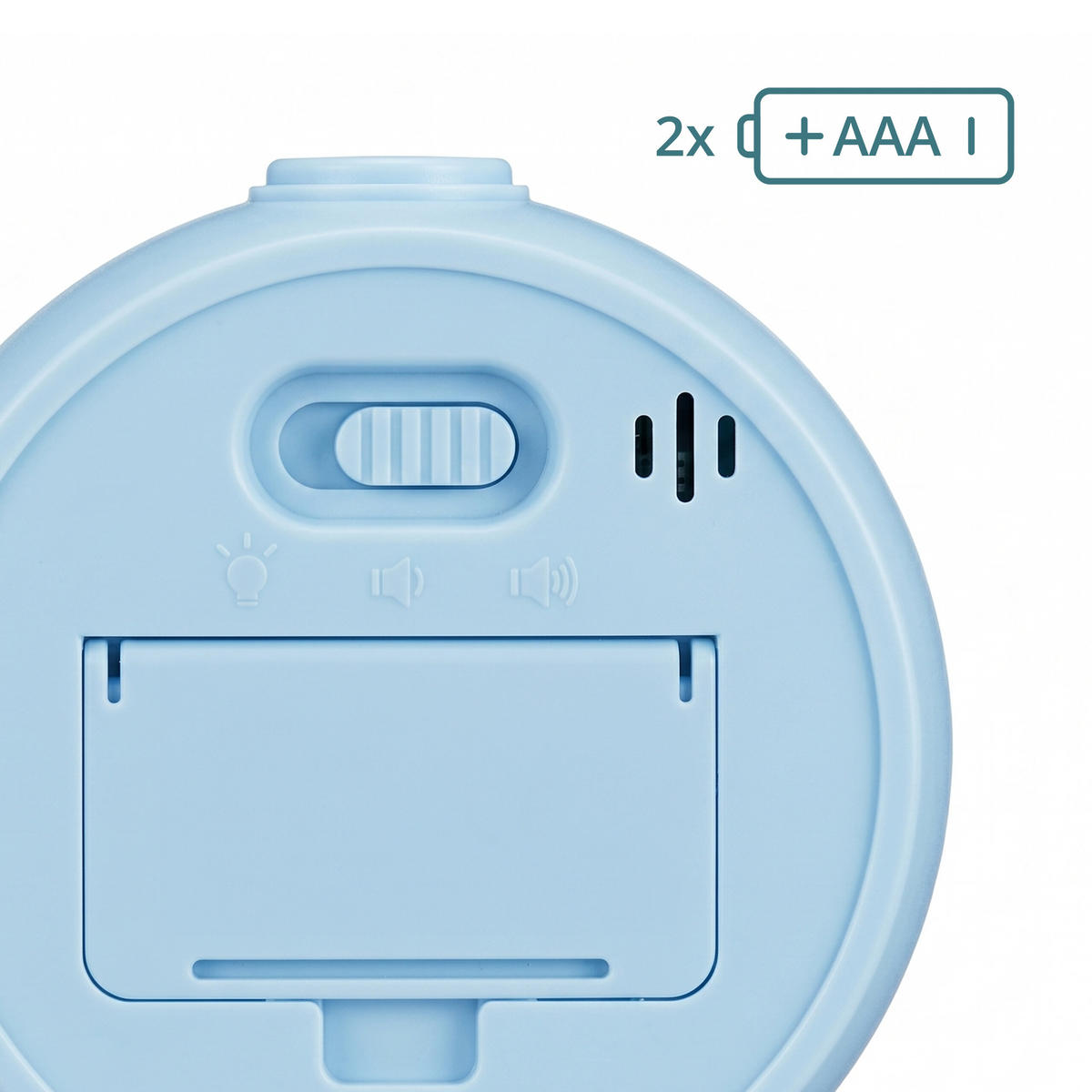 TIMER blå regnbågsmönster 60 min plast - Blå, Plast (9/9.5/4.5cm) - Relaxdays
