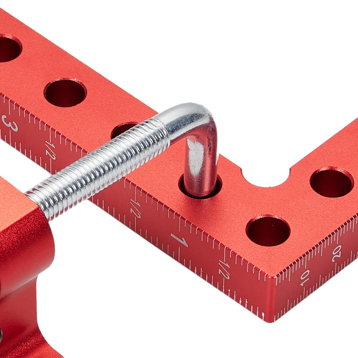 WINKELKLEMMEN 4er-set 90°aus Aluminiumlegierung in Rot Langlebiges Material Einfache Handhabung Praktische Skalen 5,51 Zoll / 140 mm - Rot, Metall (1.4/0.24/1cm) - Livingandhome