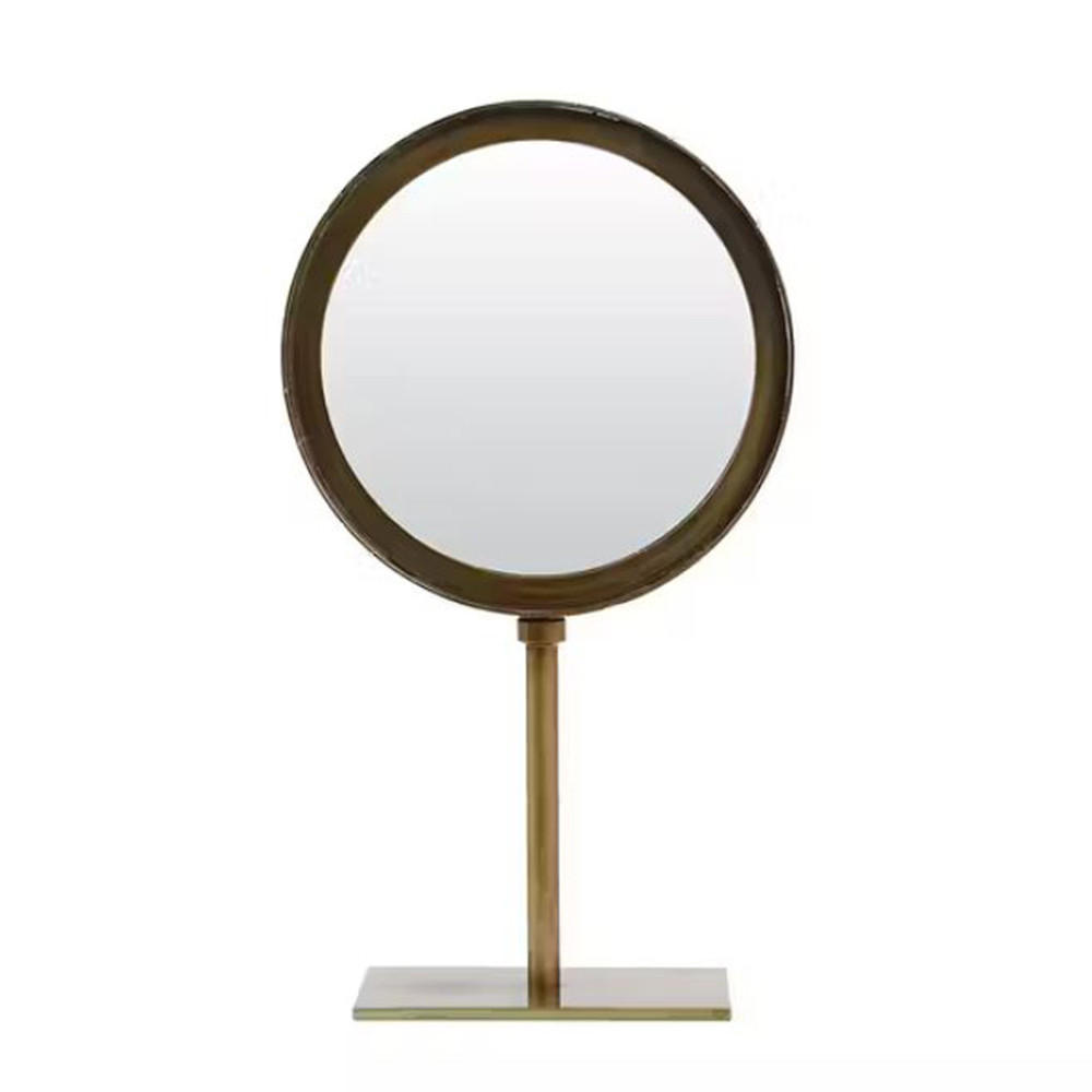 TISCHSPIEGEL Luri, Antik Bronze, Glas, Metall - Bronzefarben, Metall (10/35/20cm) - Light & Living