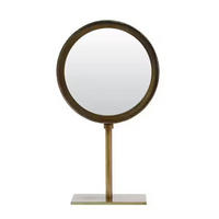 TISCHSPIEGEL Luri, Antik Bronze, Glas, Metall - Bronzefarben, Metall (10/35/20cm) - Light & Living