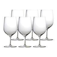 WASSERKELCHE MUNDGEBLASEN Q1 transparent 460 ml 6er Set - Transparent, Glas (0.46L) - Stölzle Lausitz