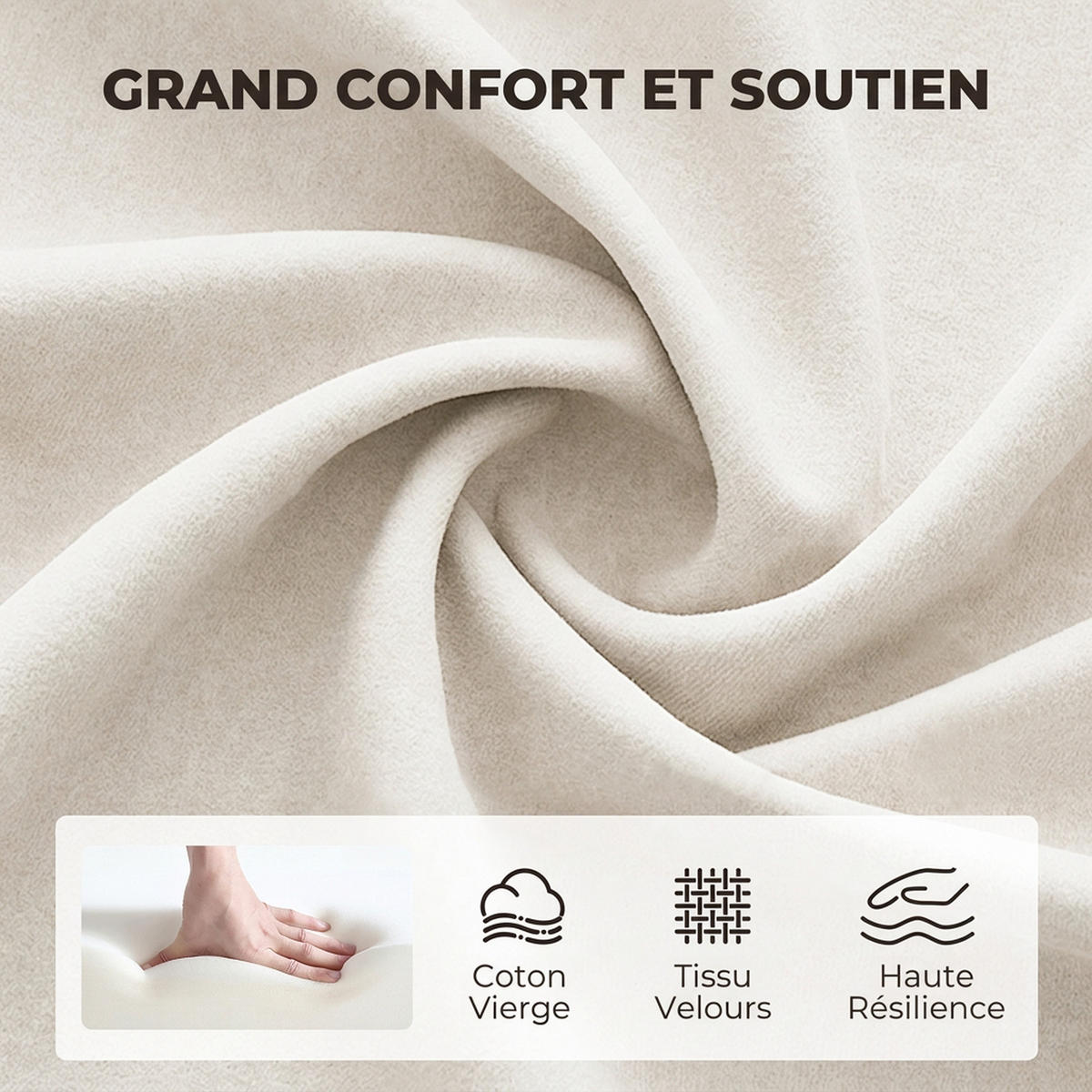 BÜROSTUHL Creme 59.0/56.0/87.0 cm - Creme, Textil (56/87/59cm)