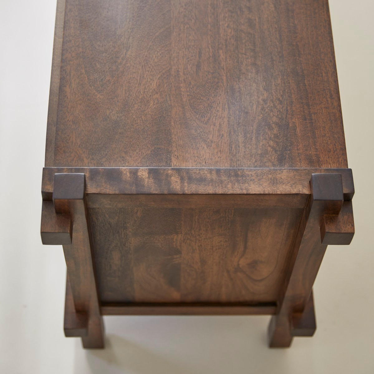 TV-SCHRANK Arko Dunkelbraun aus Mango - Dunkelbraun, Holz (121/56/40cm) - Tikamoon