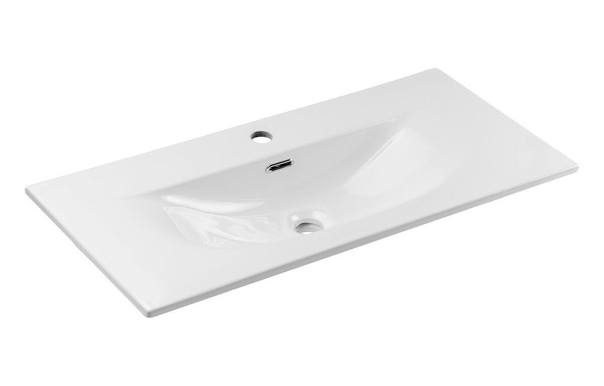 WASCHTISCHKOMBI 80 cm 2 Teile - Nova White N BM114 in Weiß/Matt - Weiß, Holz (80/57/40cm)