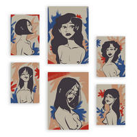 POSTER Set Mit 6 Faszinierende Schönheit In Weibliche A3 & A4 Rahmenlos - Klar, Papier (29/3cm) - Nacnic