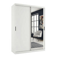 SCHWEBETÜRENSCHRANK Mirano Weiß Matt 150 cm - Weiß, Holzwerkstoff (150/215/60cm) - Ravio