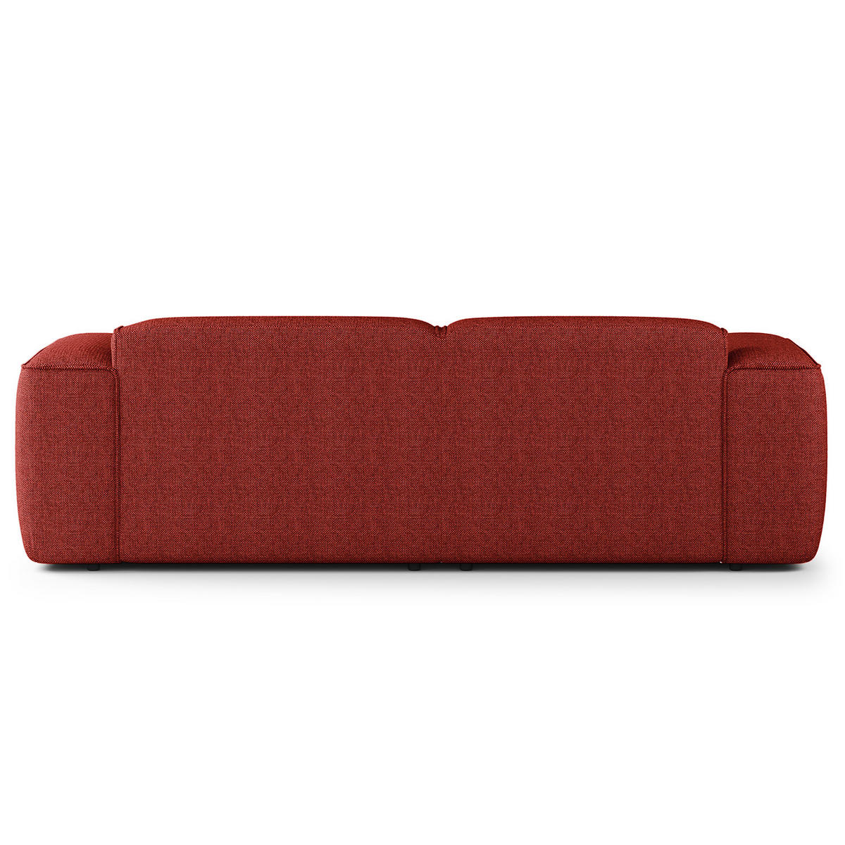 ECKSOFA mit XL-Longchair - Rot/Schwarz, Kunststoff/Textil (260/171cm) - home24