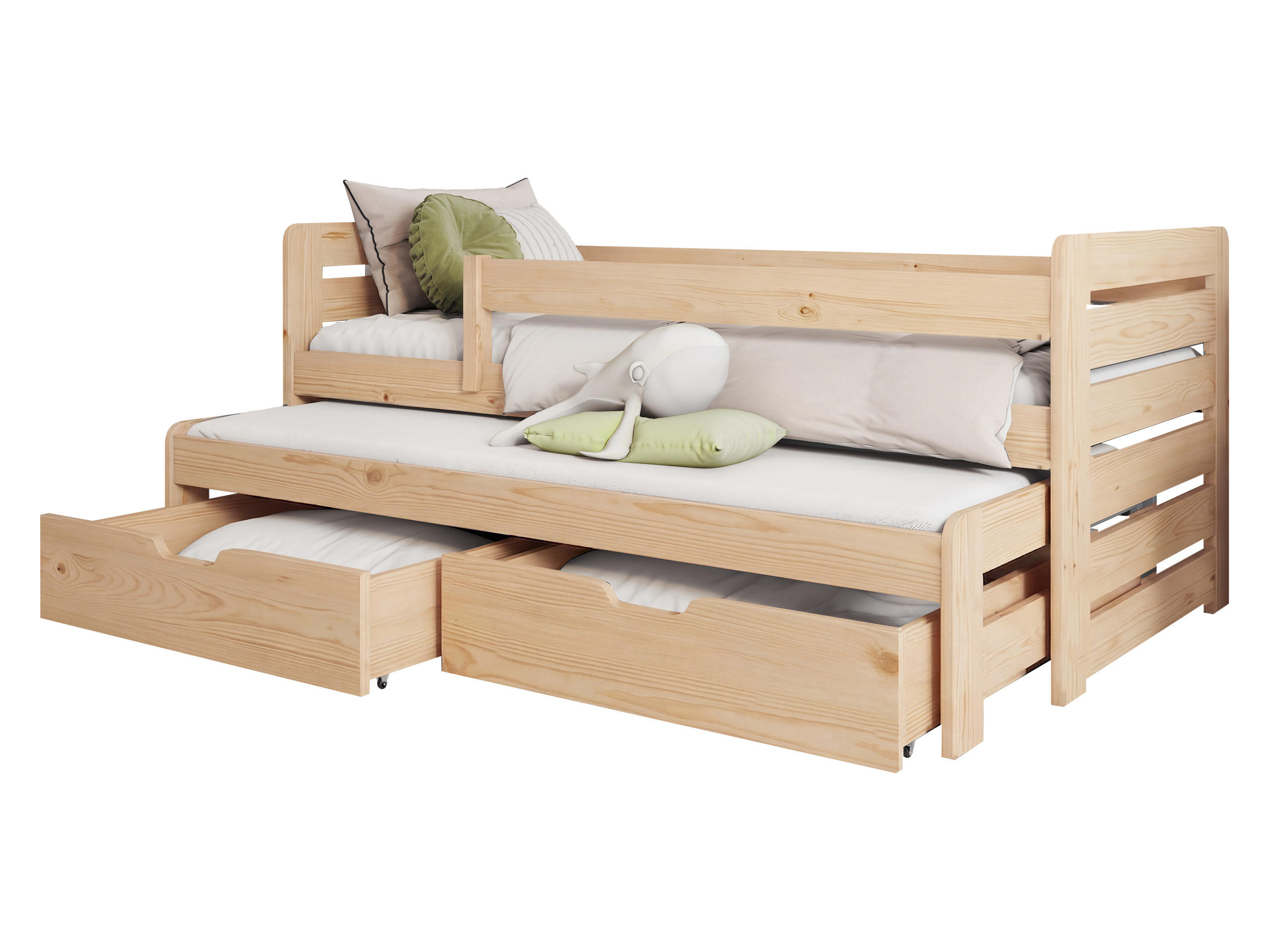 JUGENDBETT Tomas II - Kieferfarben, Holz (90/200cm) - MIRJAN24