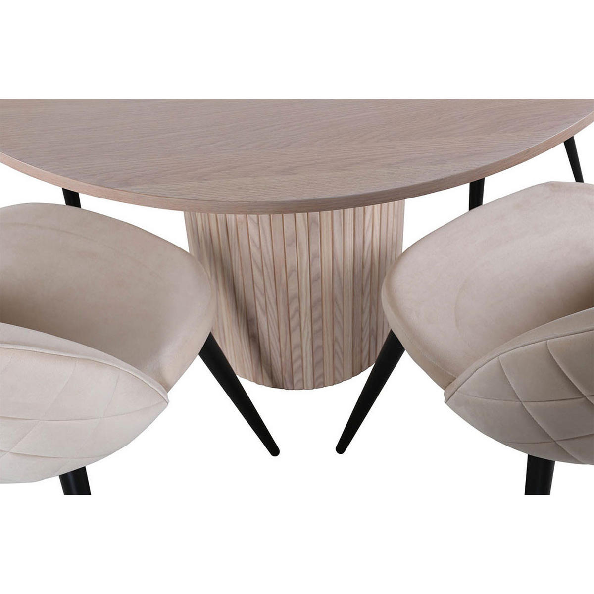ESSGRUPPE 5-TLG. Bianca Beige - Beige, Holz/Holzwerkstoff (110/74/110cm) - ebuy24