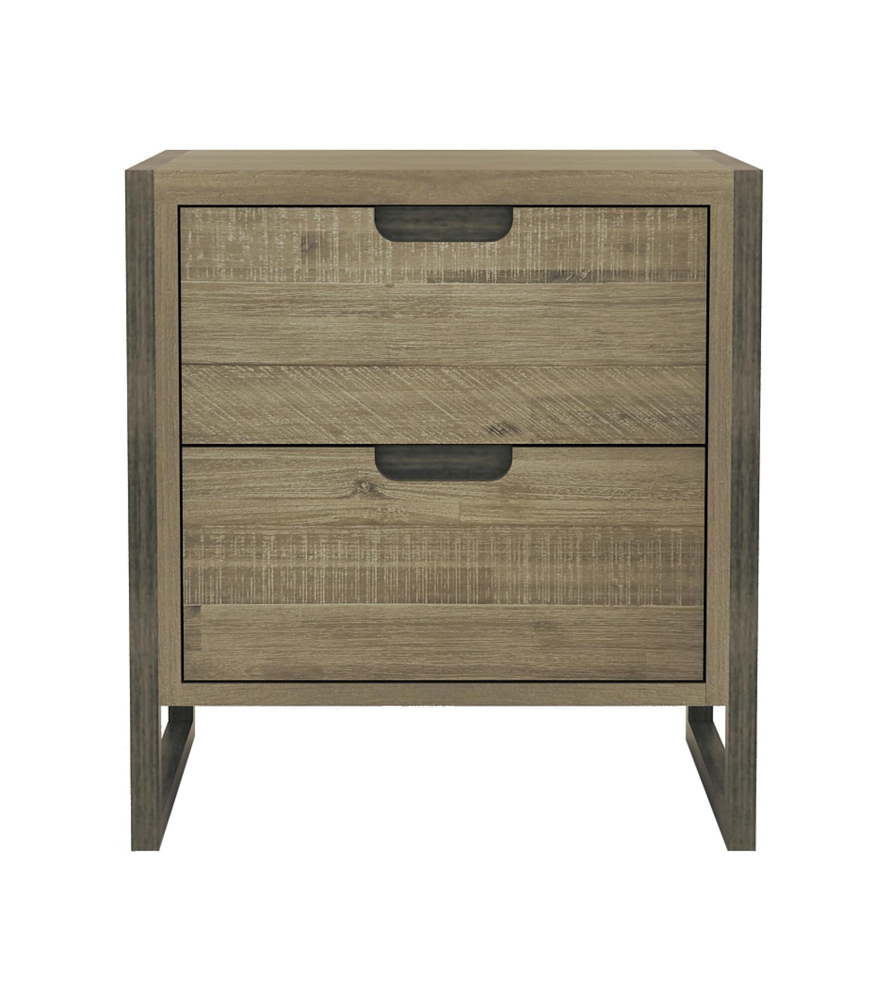 NACHTTISCH FLOW Beige 55x40x60 cm - Beige, Holz (55/60/40cm) - FURNLUX