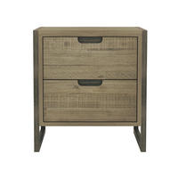 NACHTTISCH FLOW Beige 55x40x60 cm - Beige, Holz (55/60/40cm) - FURNLUX