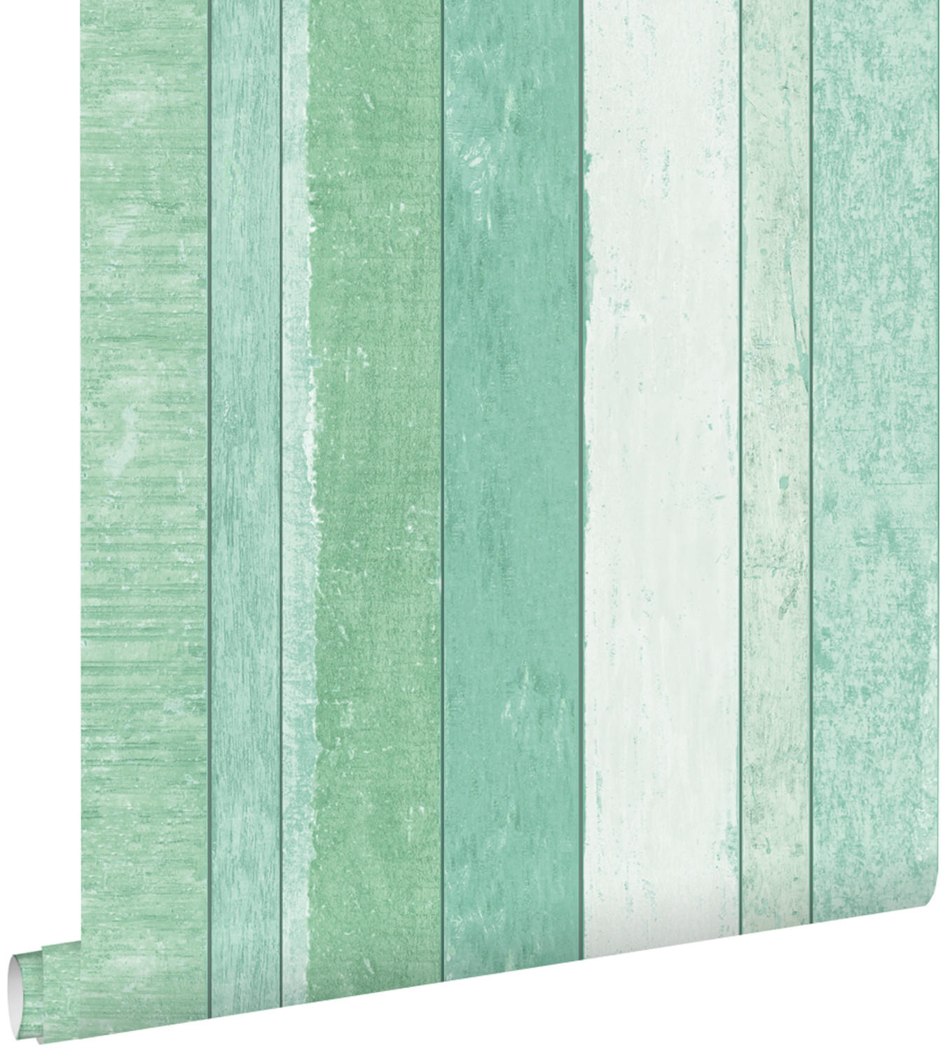 TAPETE Holz-optik 53 cm x 10.05 m - Grün, Papier (53/1000cm) - ESTAhome