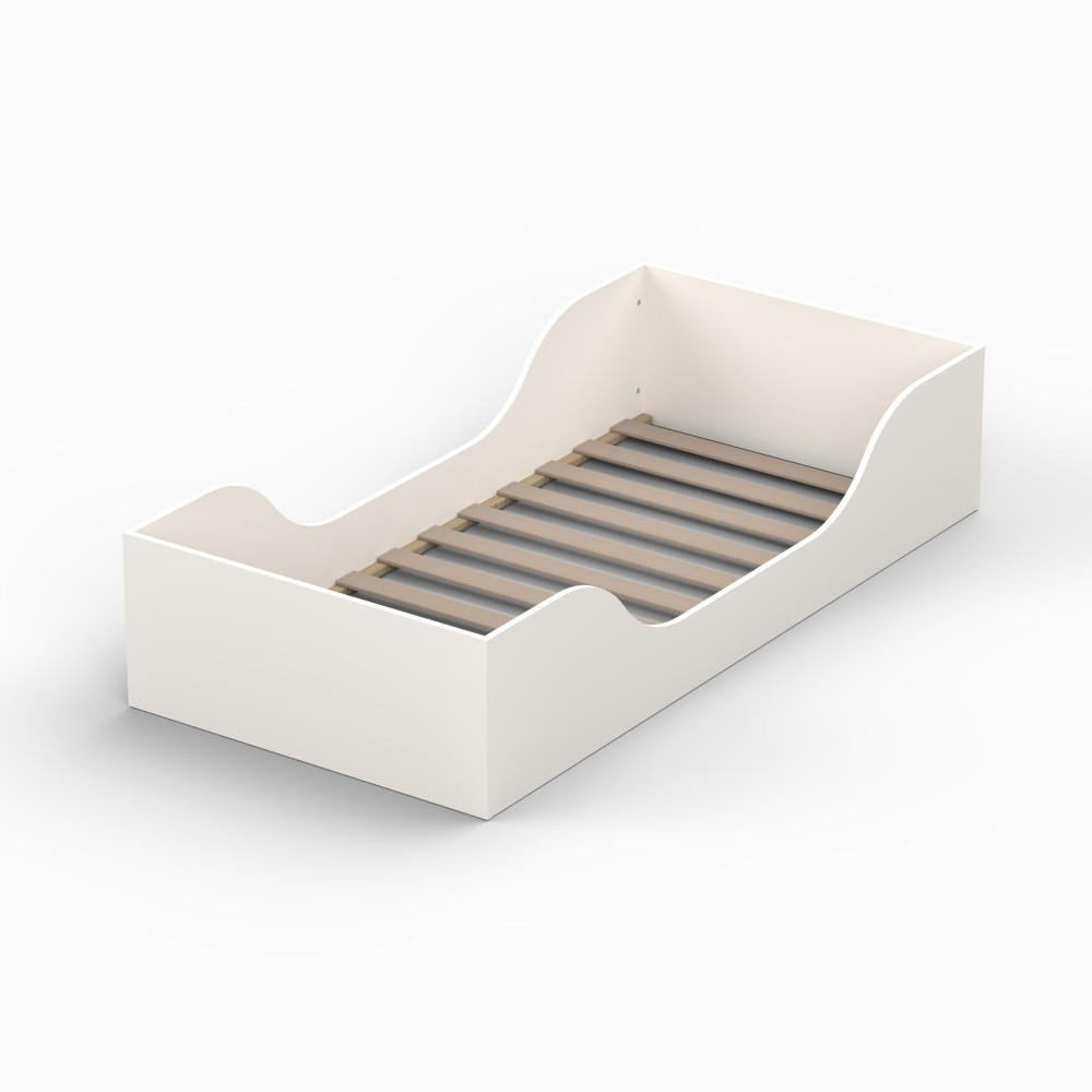 BETT NOE 90x190 + Lattenrost - Weiß - Weiß, Holz (90/190cm) - Weber Industries