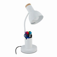 SCHREIBTISCHLAMPE - Weiß, Metall (17/14.5/46.5cm) - Relaxdays