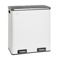 MÜLLEIMER TM2X30 - Weiß, Metall (57/65/31cm) - SVITA