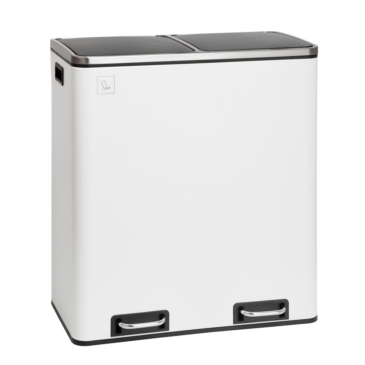 MÜLLEIMER TM2X30 - Weiß, Metall (57/65/31cm) - SVITA