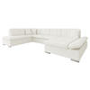 ECKSOFA Bergen, Seite: Rechts - Ecru/Silberfarben, Holz/Textil (345/76/205cm) - MIRJAN24