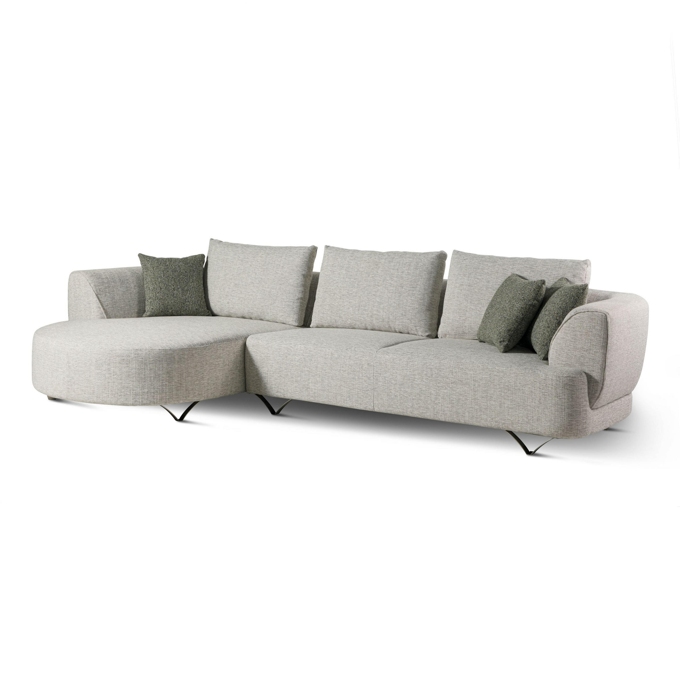 Massivmoebel24 Ecksofa Beige 308x173 cm