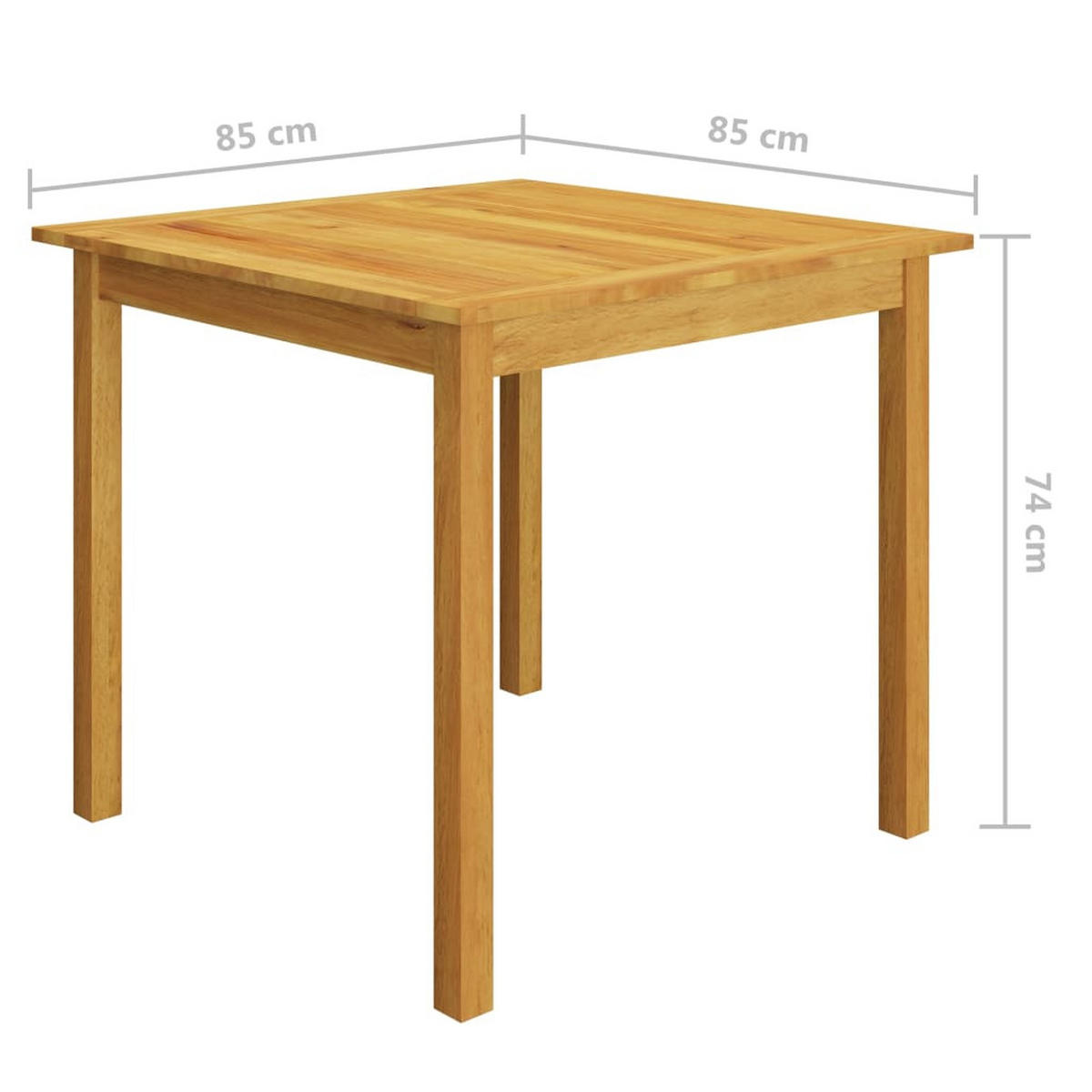 GARTEN-ESSGRUPPE 3-teilig Schwarz - Schwarz, Holz/Textil - vidaXL