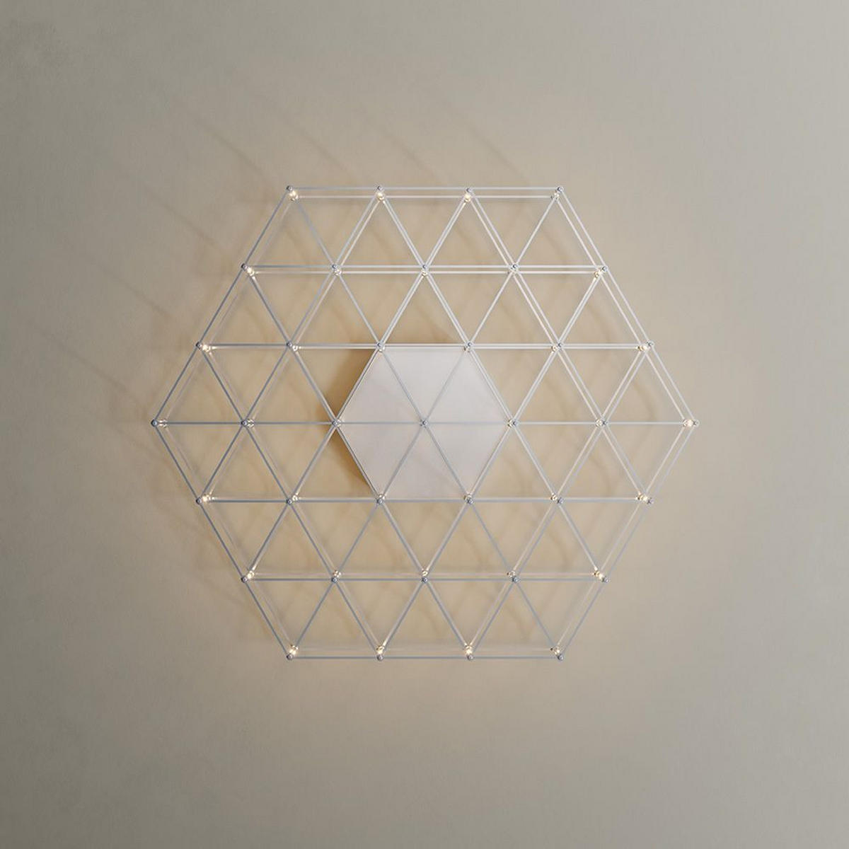 LED-WANDLAMPE Atom Gold Ø 60cm - Goldfarben, Metall (60/60/3.5cm) - s.luce