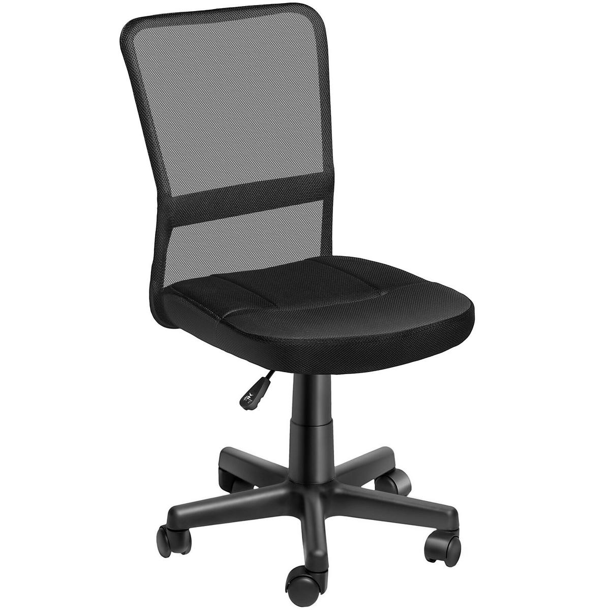 BÜROSTUHL Patrick, stufenlos höhenverstellbar, schwarz - Schwarz, Textil (50/95/43cm) - tectake
