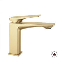 WASCHBECKENARMATUR Premium Rea Prime Brush Gold Low - Goldfarben, Metall (4.2/15/11cm) - REA