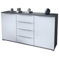 SIDEBOARD Linio Weiß matt - Weiß, Holzwerkstoff (138.5/75.5/35cm) - Vladon