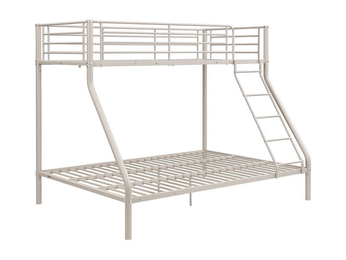 ETAGENBETT - 3 Personen - Metall - Beige - - Beige, Metall (90/190cm) - Vente-Unique