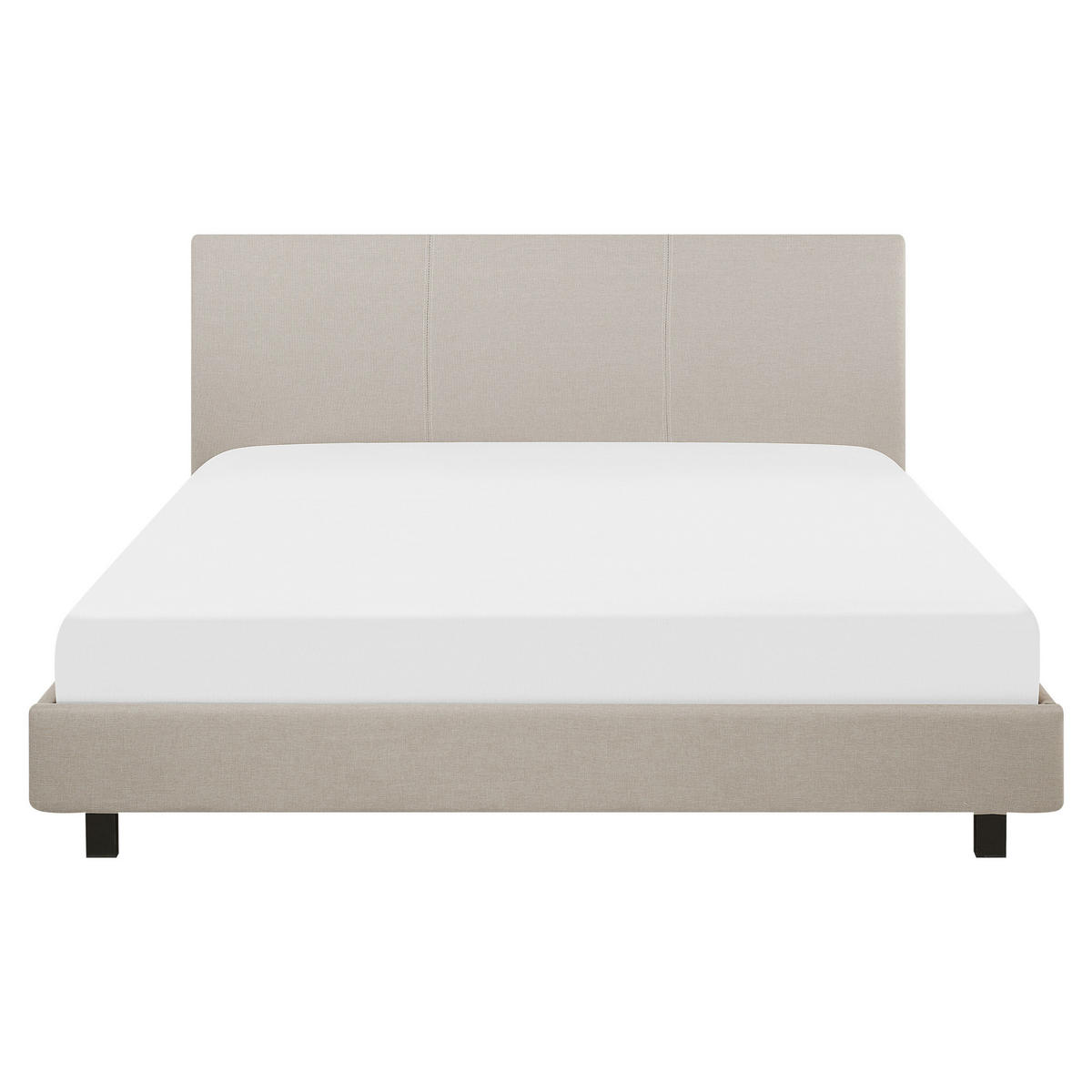 POLSTERBETT 160/200cm Beige Albi - Beige, Textil (160/200cm) - Beliani