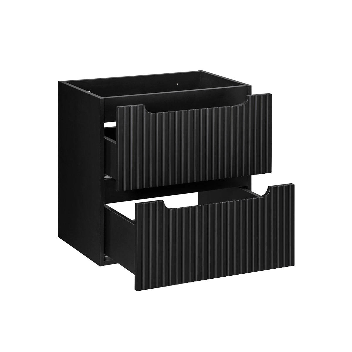 WASCHTISCHUNTERSCHRANK 60cm Riva Schwarz - Schwarz, Holzwerkstoff (60/57/40cm) - Petits-meubles