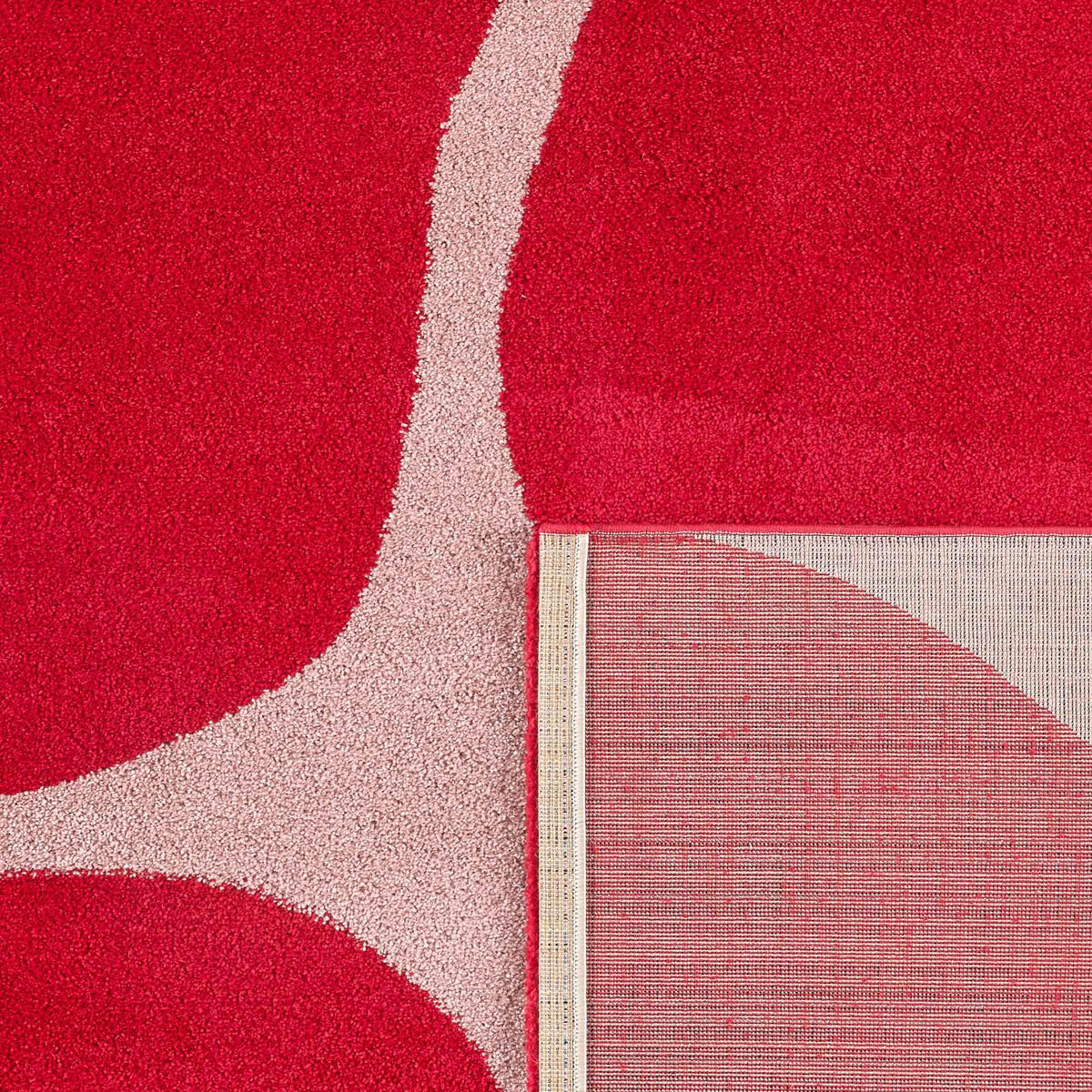 TEPPICH vintage blume rot Groovy 120x160 cm - Rot, Textil (120/160cm) - Nazar Rugs