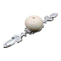 MÖBELGRIFF Gold 1er-Set - Weiß, Metall (0.1/3/1.18cm)