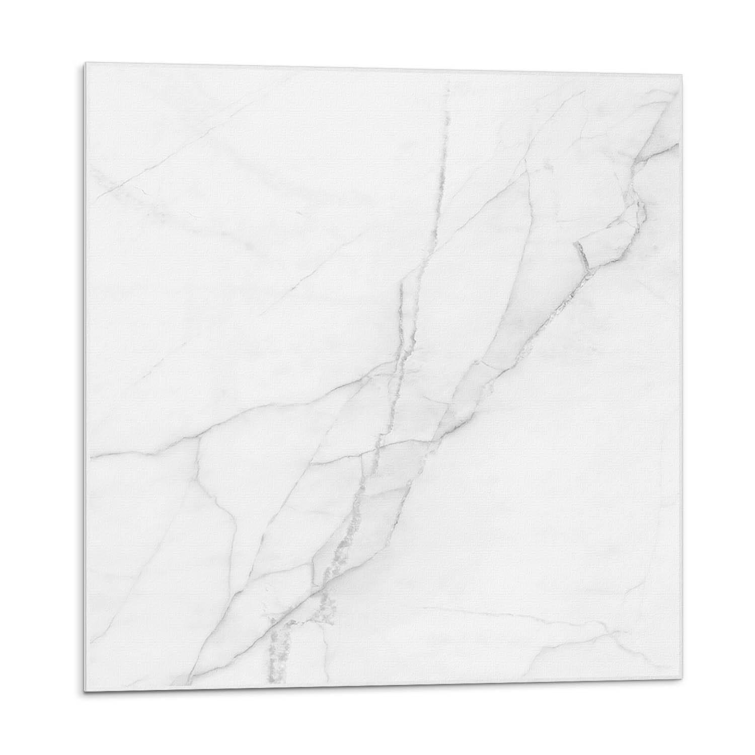Wallfluent Wandpaneel Weiß Hochglanz 50x1.6x50 cm