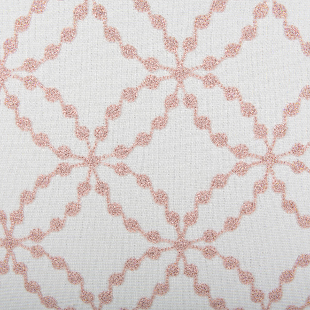 DEKOKISSEN 2er-Set Weiß 45/45 cm Verbena - Weiß, Naturmaterialien/Textil (45/45cm) - Beliani