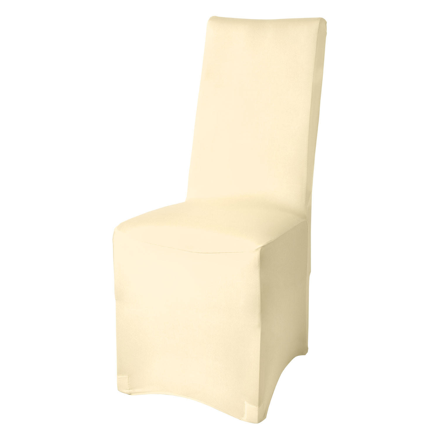 STUHLHUSSE Leona Stretch Bankett 95x45cm Creme - Beige, Textil (45/95cm) - Beautissu 