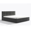 POLSTERBETT Monor 160/200 cm in Grau – mit Bettkasten und viel Komfort - Schwarz/Grau, Holz/Holzwerkstoff (160/200cm) - AX Living