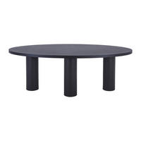ESSTISCH - 8 Personen - Holz, Platte - Schwarz - FALYN - Schwarz, Holz (110/220/75.5cm) - Vente-Unique