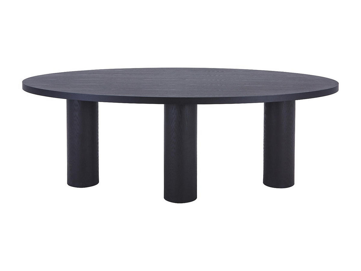 ESSTISCH 8 Personen - Eschenfurnier - Schwarz - FALYN - Schwarz, Holz (220/110/75.5cm) - Vente-Unique