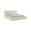 POLSTERBETT mit Bettkasten und Lattenrost 200x240 Beige - Beige/Creme, Kunststoff/Textil (160/200cm) - Makamii