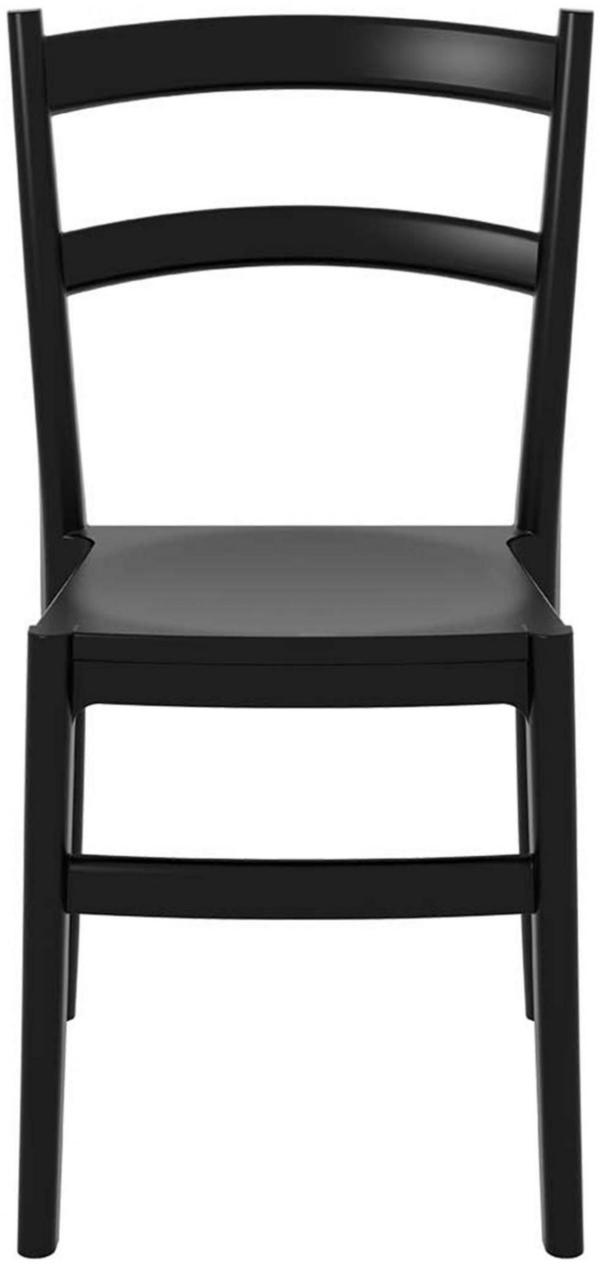 GARTENSTUHL Kunststoff schwarz - Schwarz, Kunststoff (45/85/51cm) - CLP