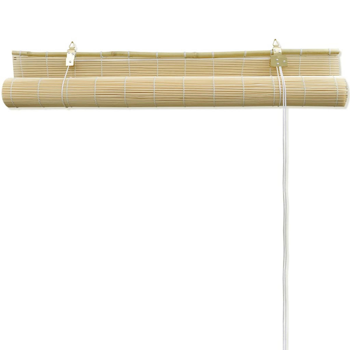 BAMBUSROLLO 150/220 cm Natur - Beige, Naturmaterialien/Holz (150/220/220cm) - vidaXL