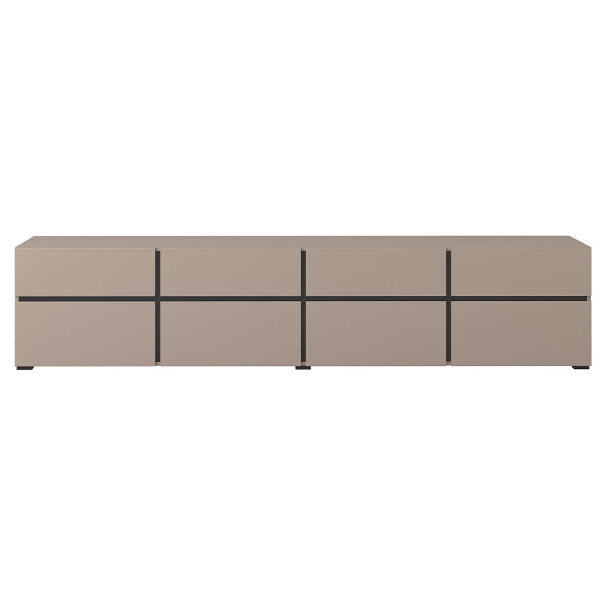 TV-MÖBEL Lilia Taupe - Taupe, Holzwerkstoff (225/48/40cm) - Petits-meubles