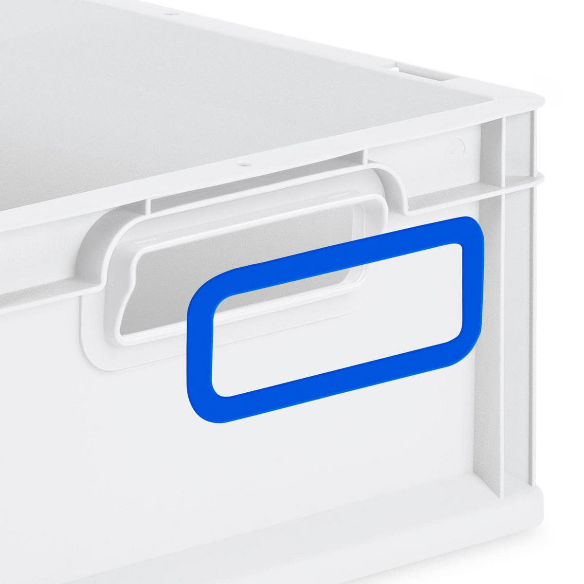 EUROBOX 4x Nextgen Color Mit Auflagedeckel 22x40x60cm Griffe Blau Offen - Blau, Kunststoff (40/22/60cm) - PROREGAL